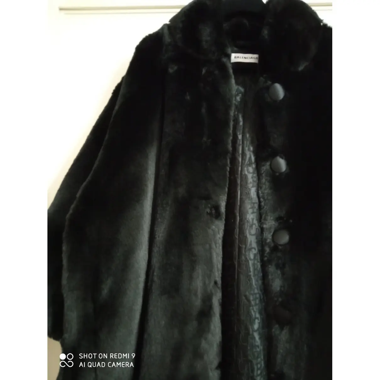 Faux fur coat Balenciaga