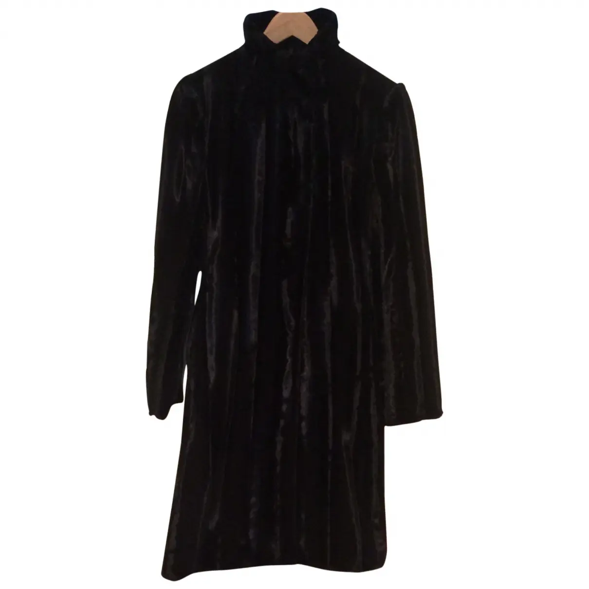 Black Faux fur Coat Zara