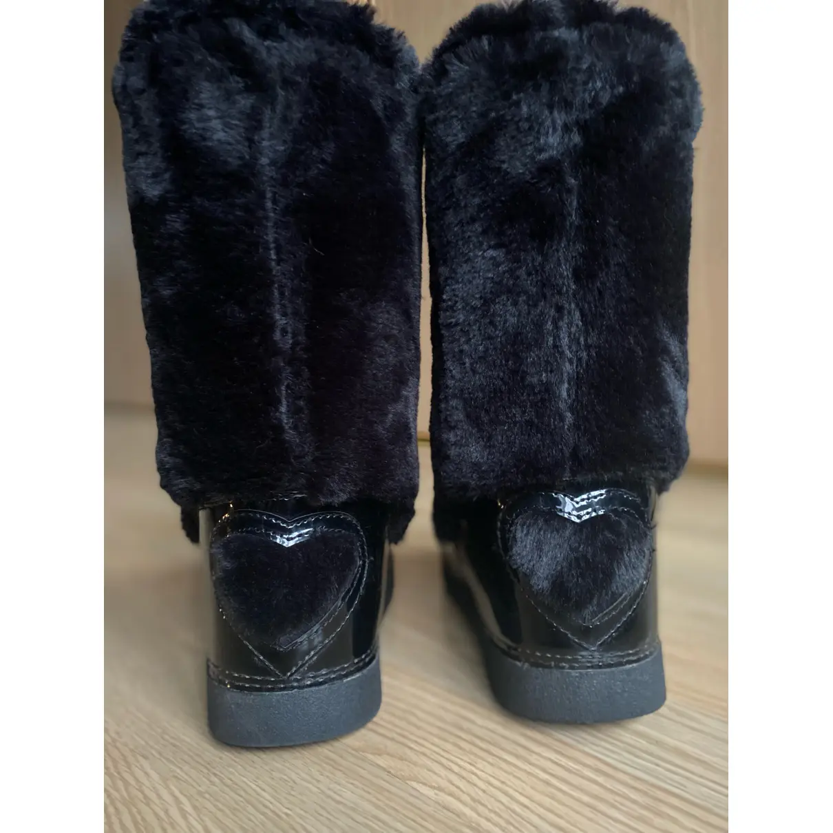 Buy Moschino Love Faux fur ankle boots online