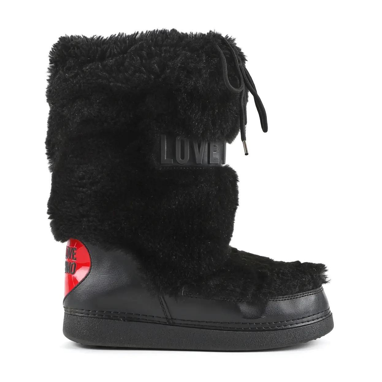 Faux fur snow boots
