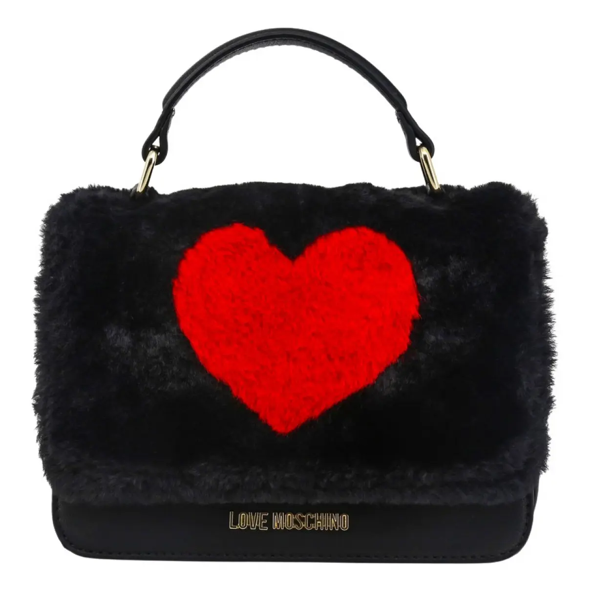 Faux fur handbag Moschino Love