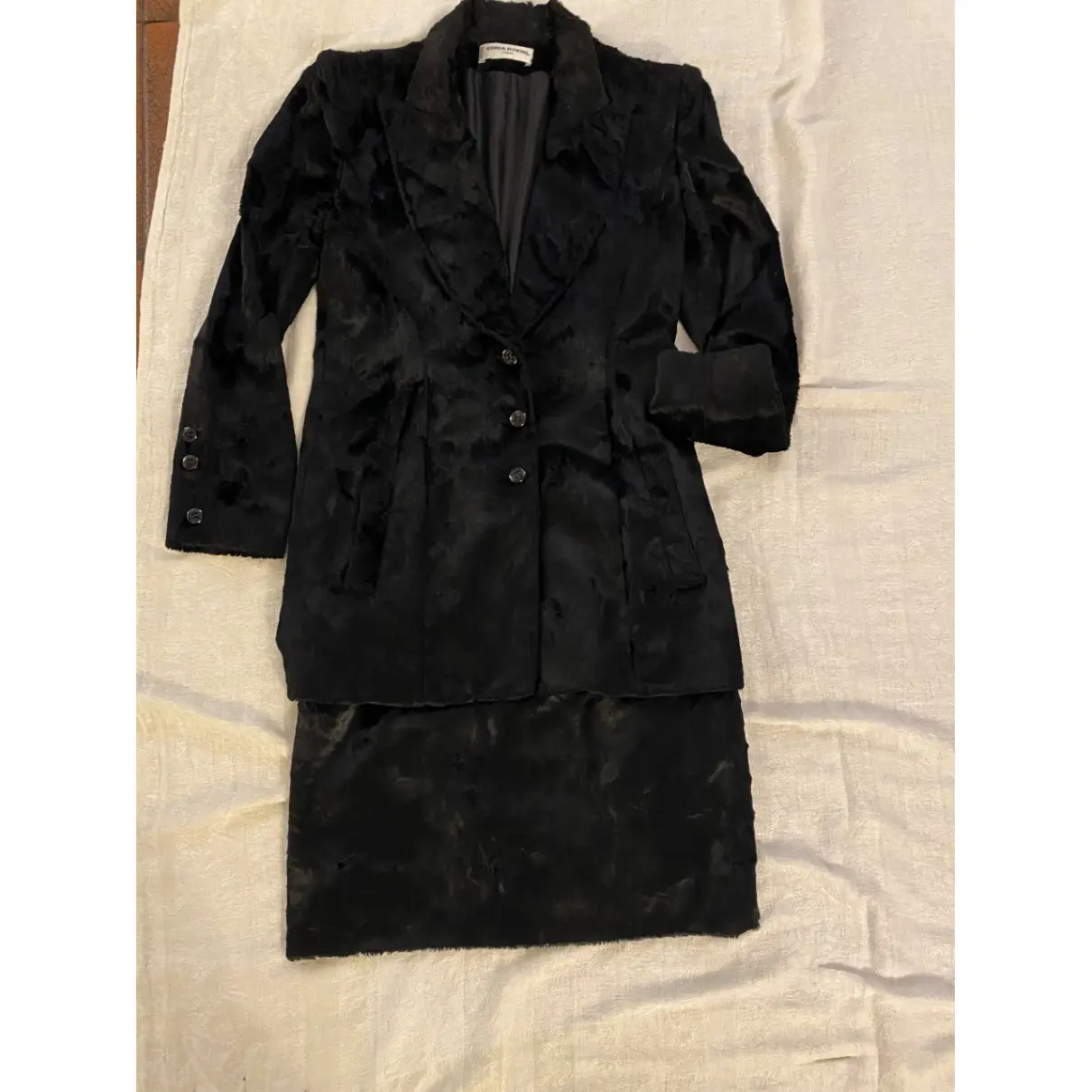 Faux fur suit jacket Sonia Rykiel - Vintage