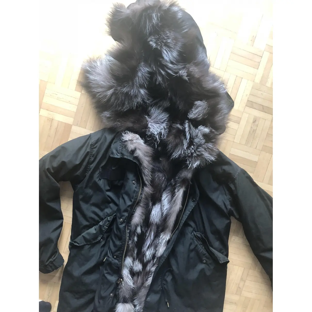 Buy Barbed Black Fur Coat online