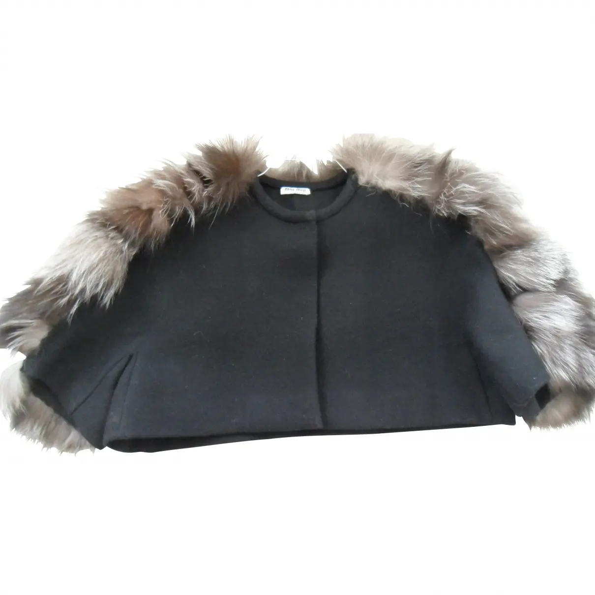 Black Fur Jacket Miu Miu