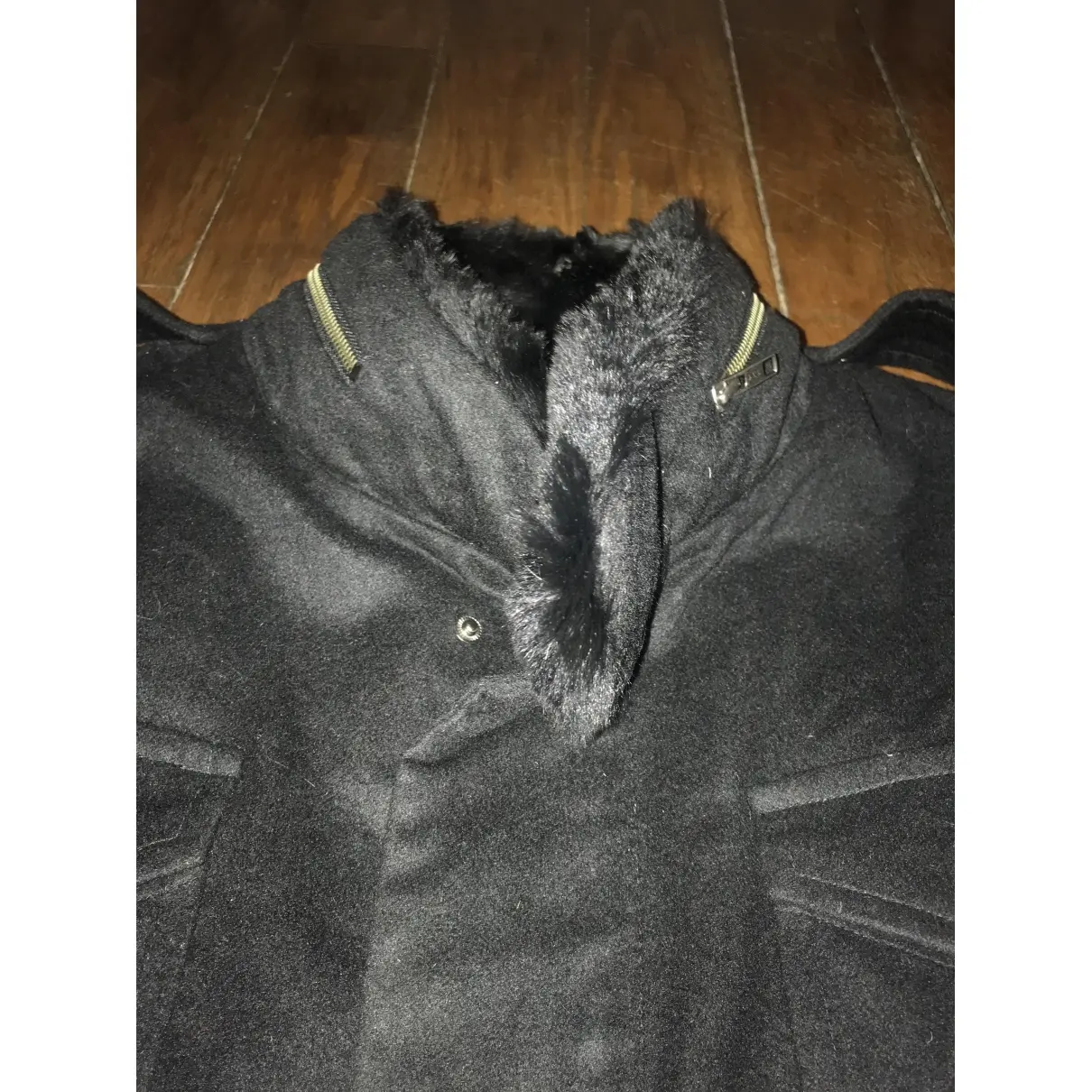Black Fur Coat Yves Salomon