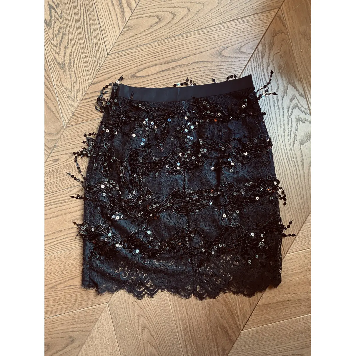 Buy Alessandra Rich Glitter mini skirt online