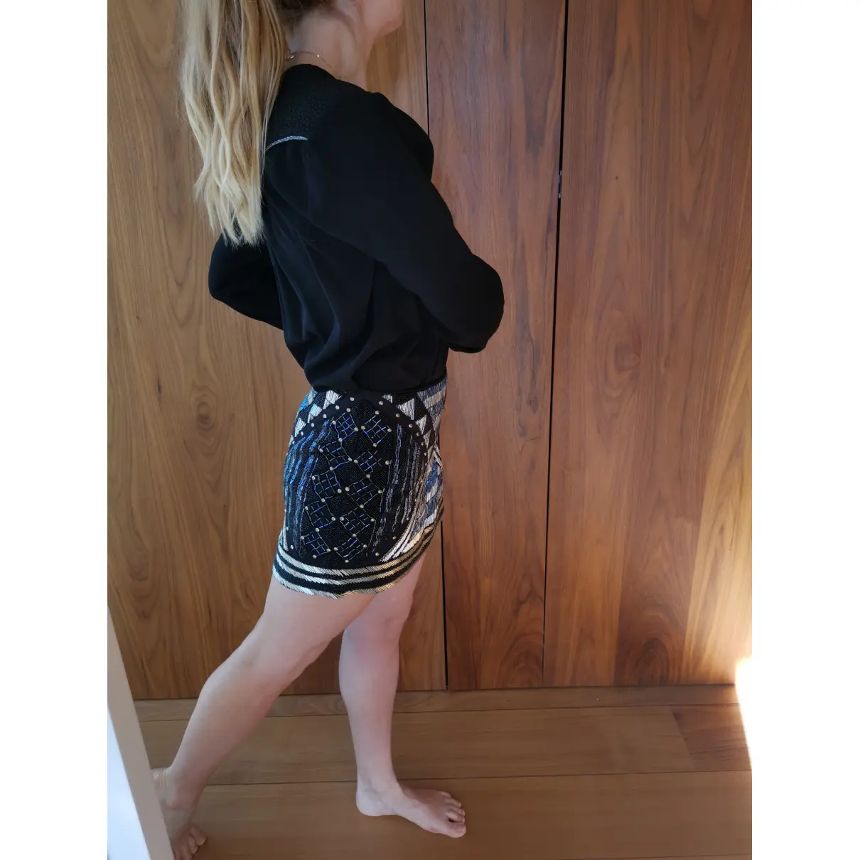 Glitter mid-length skirt Ba&sh