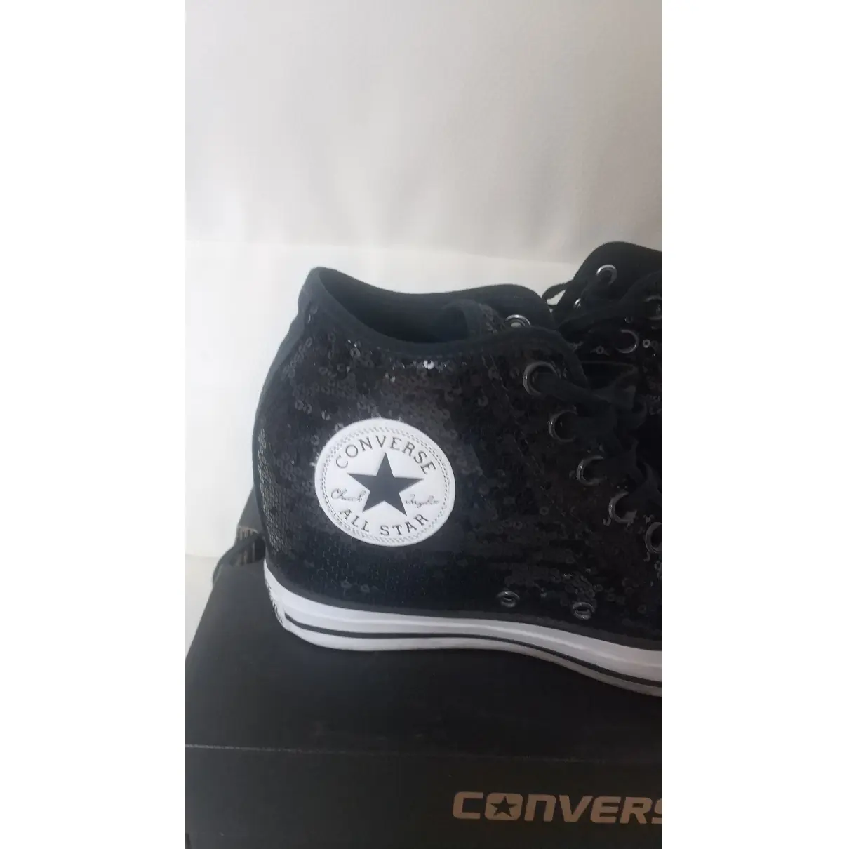 Buy Converse Black Glitter Trainers online