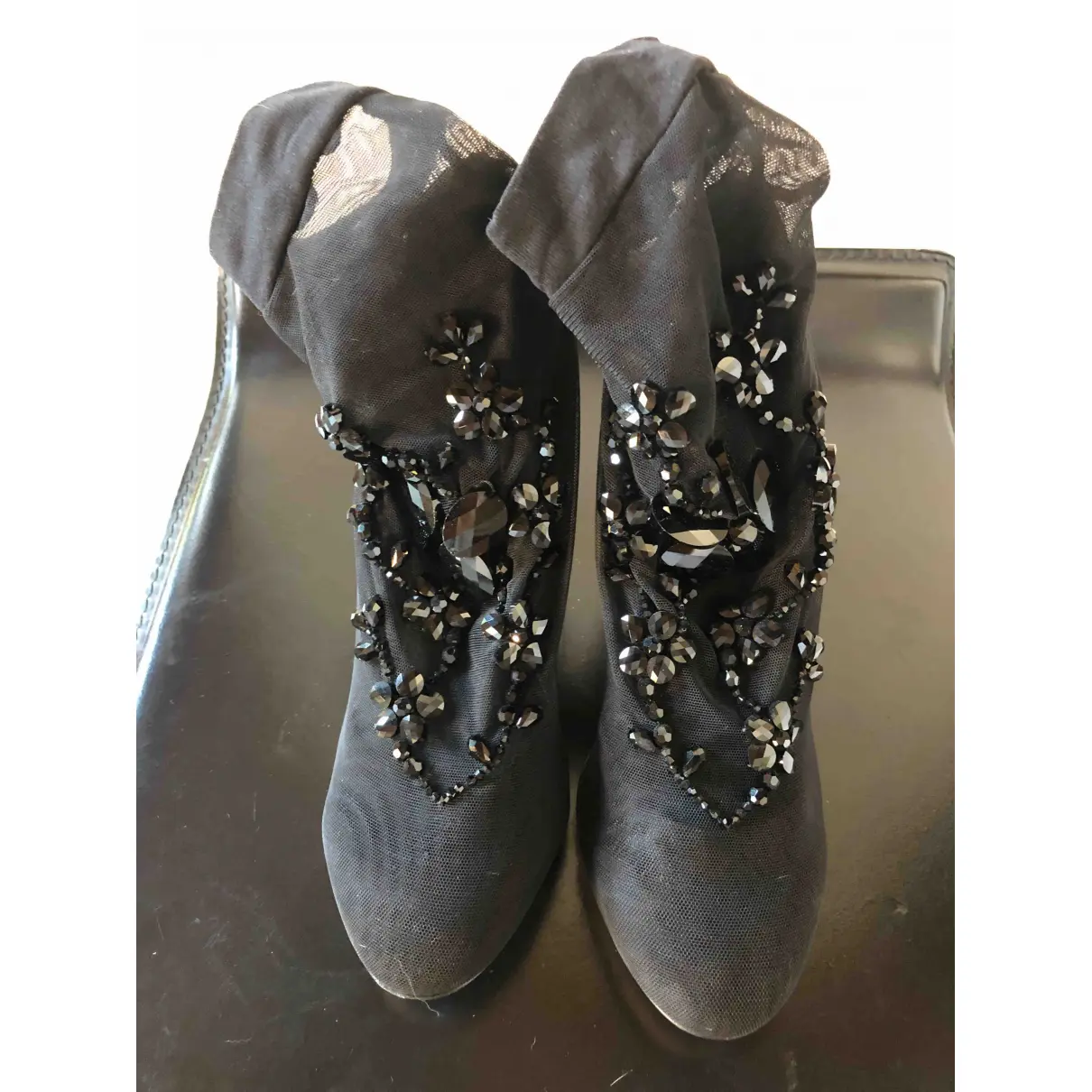 Glitter ankle boots Dolce & Gabbana