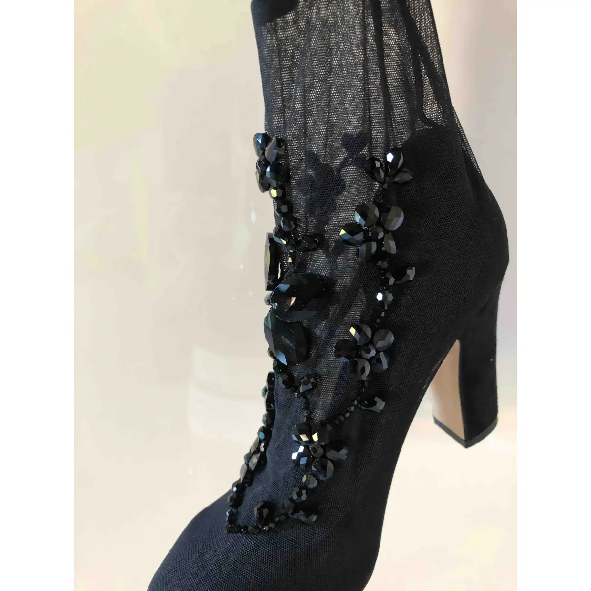 Glitter ankle boots Dolce & Gabbana