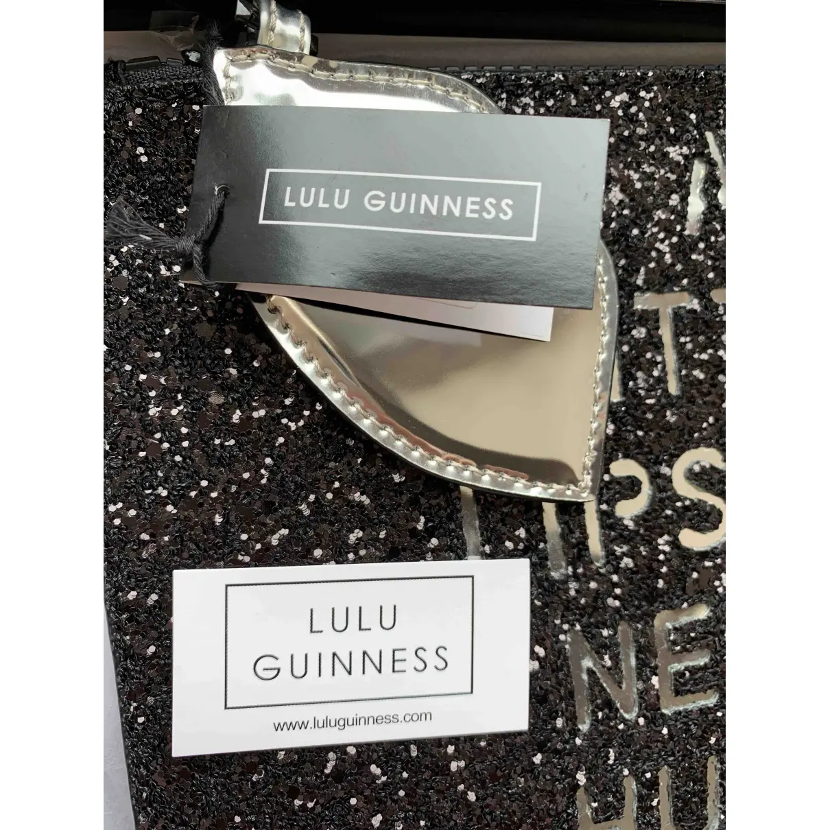 Buy Lulu Guinness Glitter clutch bag online