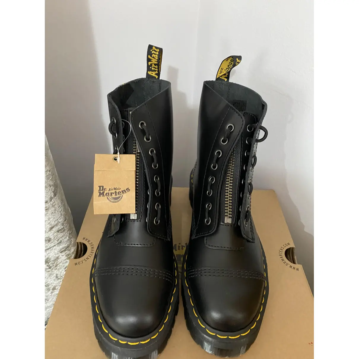 Buy Dr. Martens 1460 Pascal (8 eye) leather biker boots online