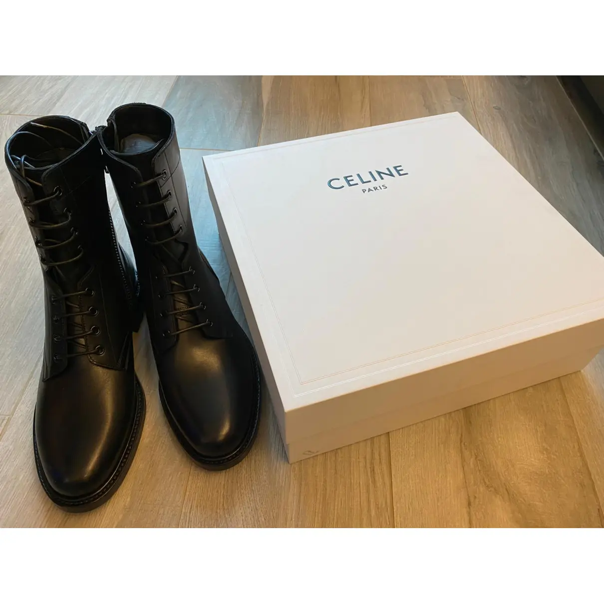 Buy Celine Academy leather boots online
