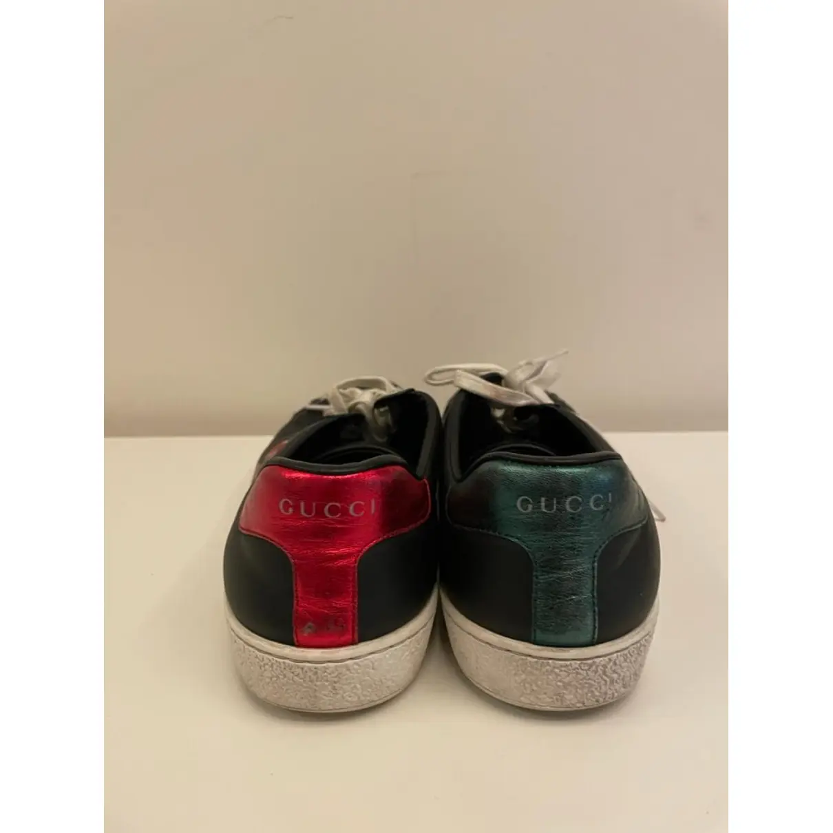 Buy Gucci Ace leather low trainers online