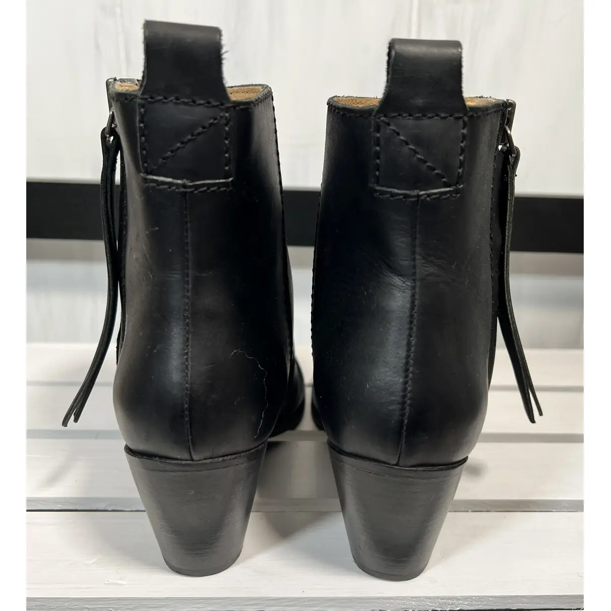 Leather ankle boots Acne Studios
