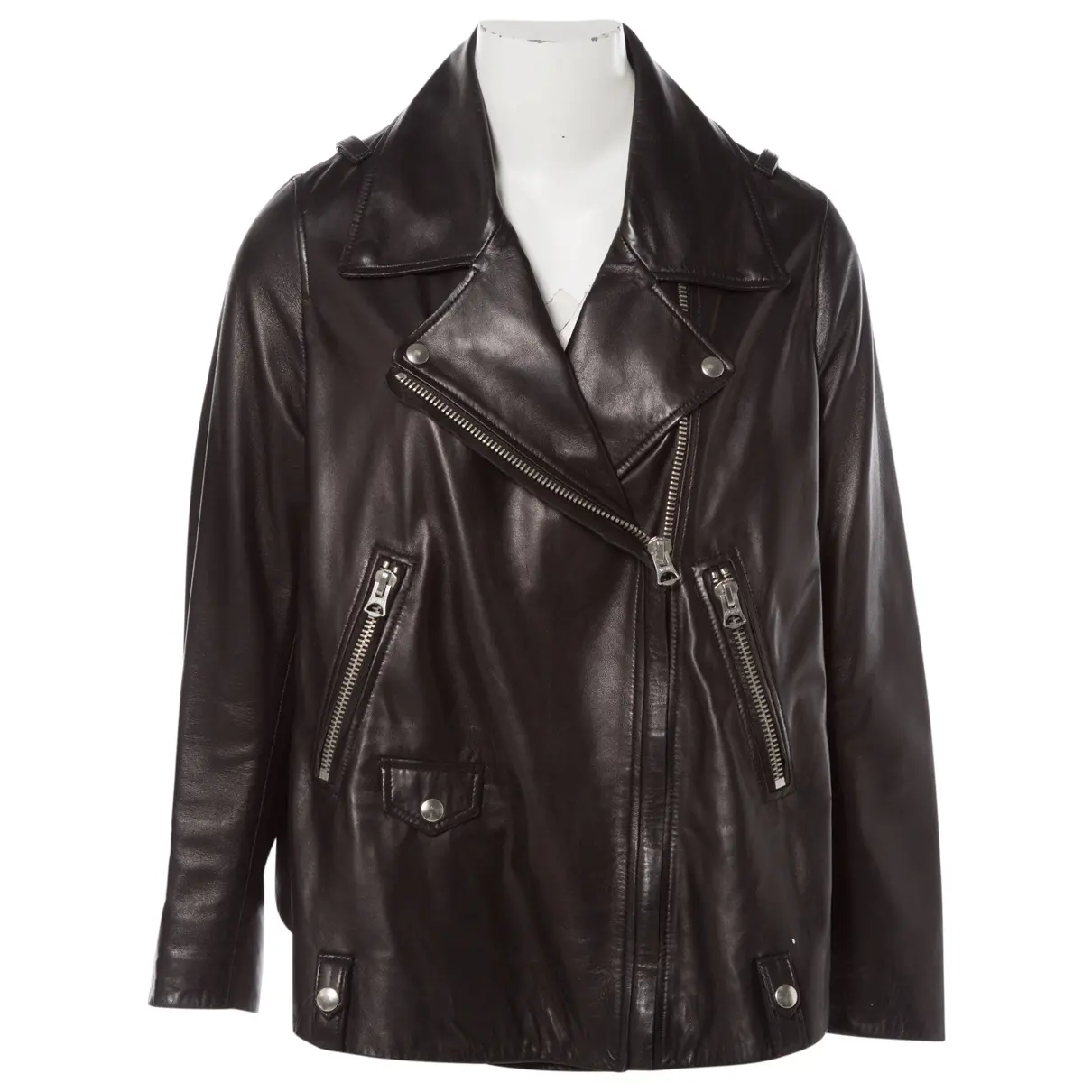 Leather biker jacket Acne Studios