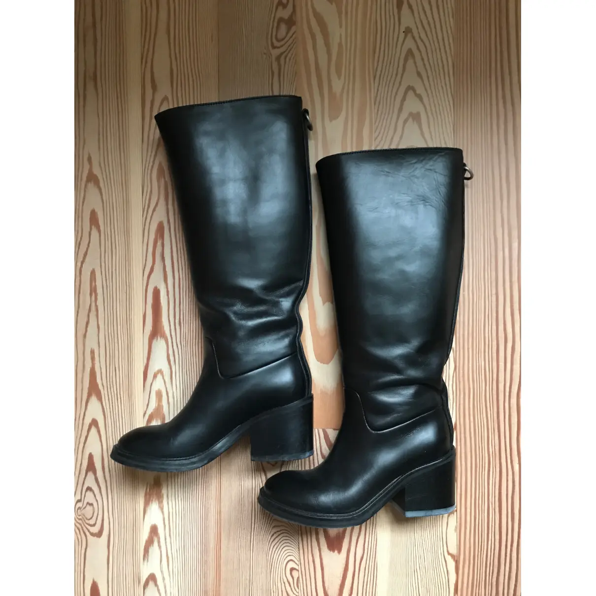 Buy Acne Studios Leather riding boots online