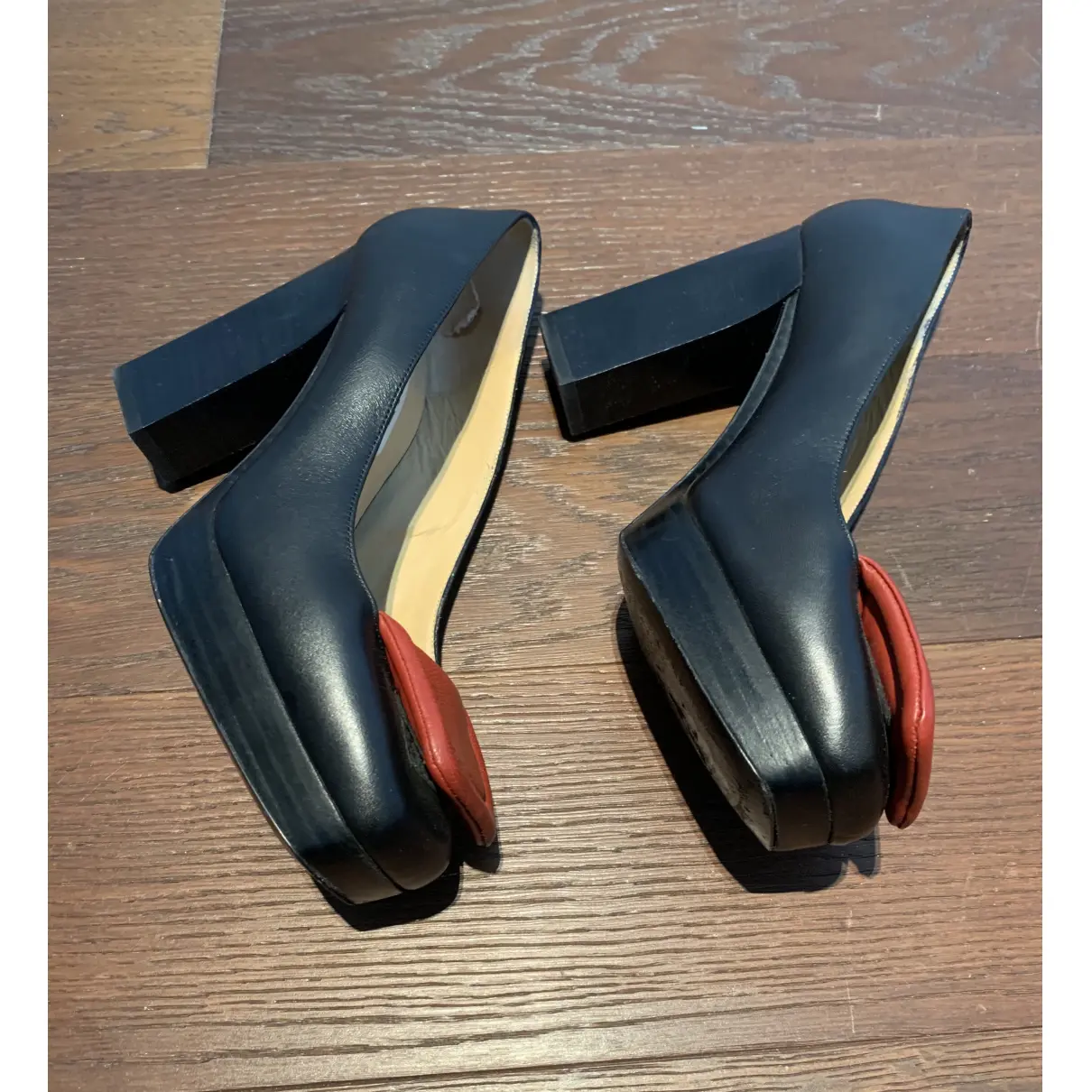 Leather heels Acne Studios