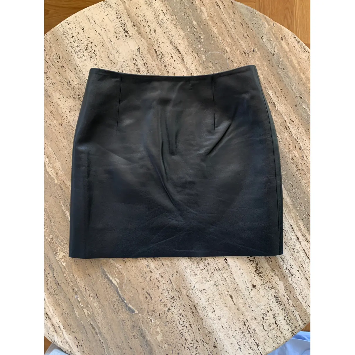Buy Acne Studios Leather mini skirt online