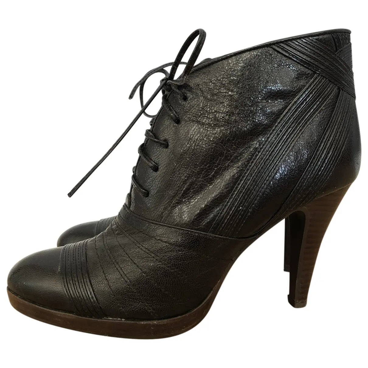 Leather boots Adolfo Dominguez
