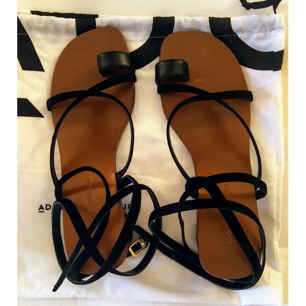 Adolfo Dominguez Leather sandal for sale