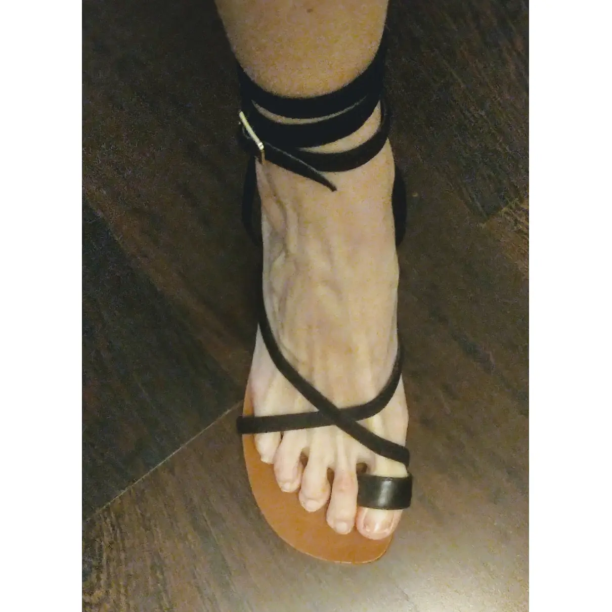 Leather sandal Adolfo Dominguez