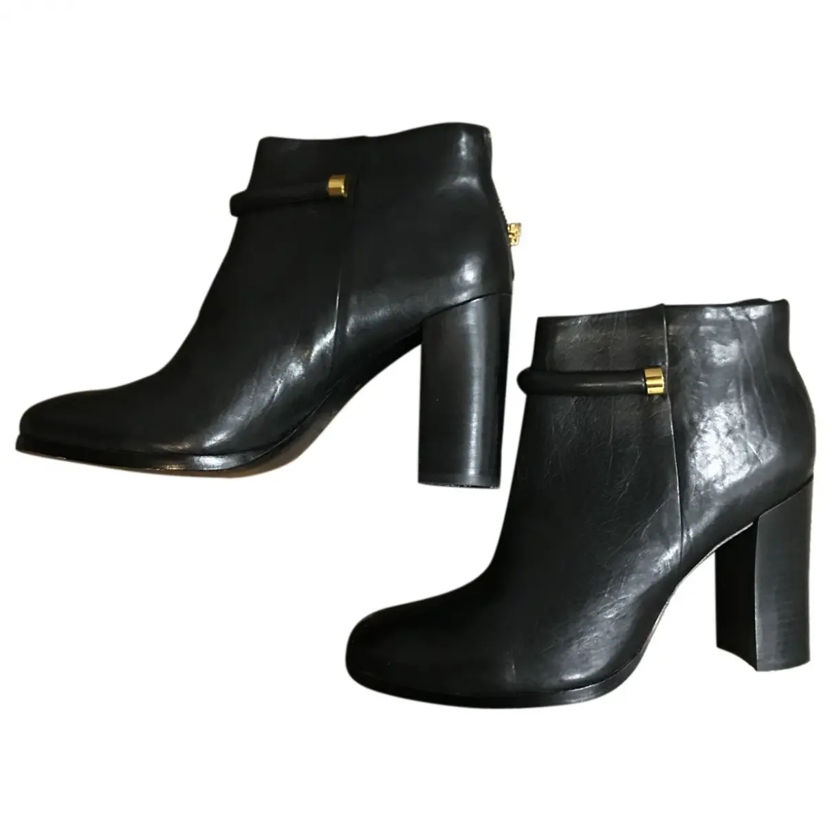 Leather buckled boots Aerin