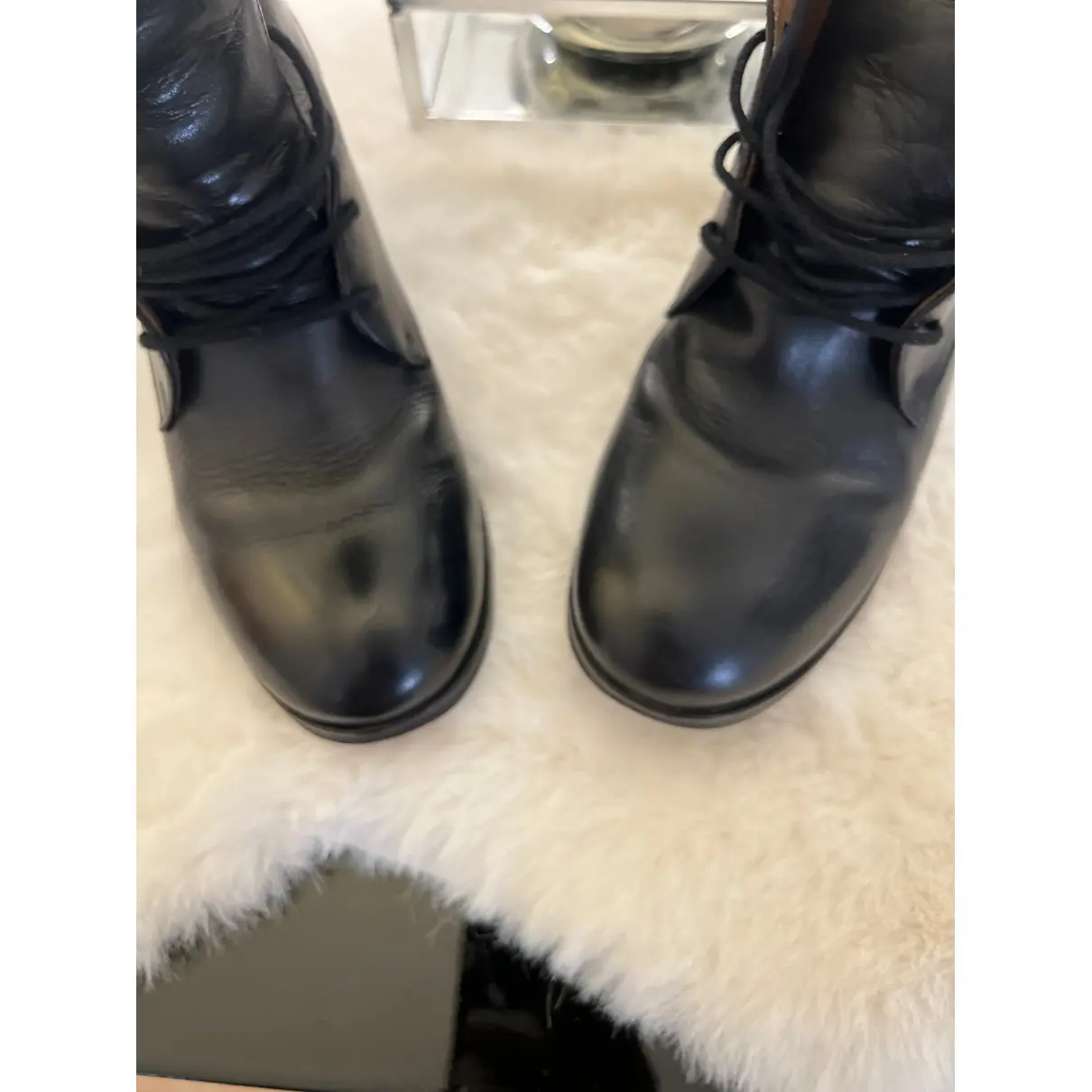 Leather ankle boots Agnès B.