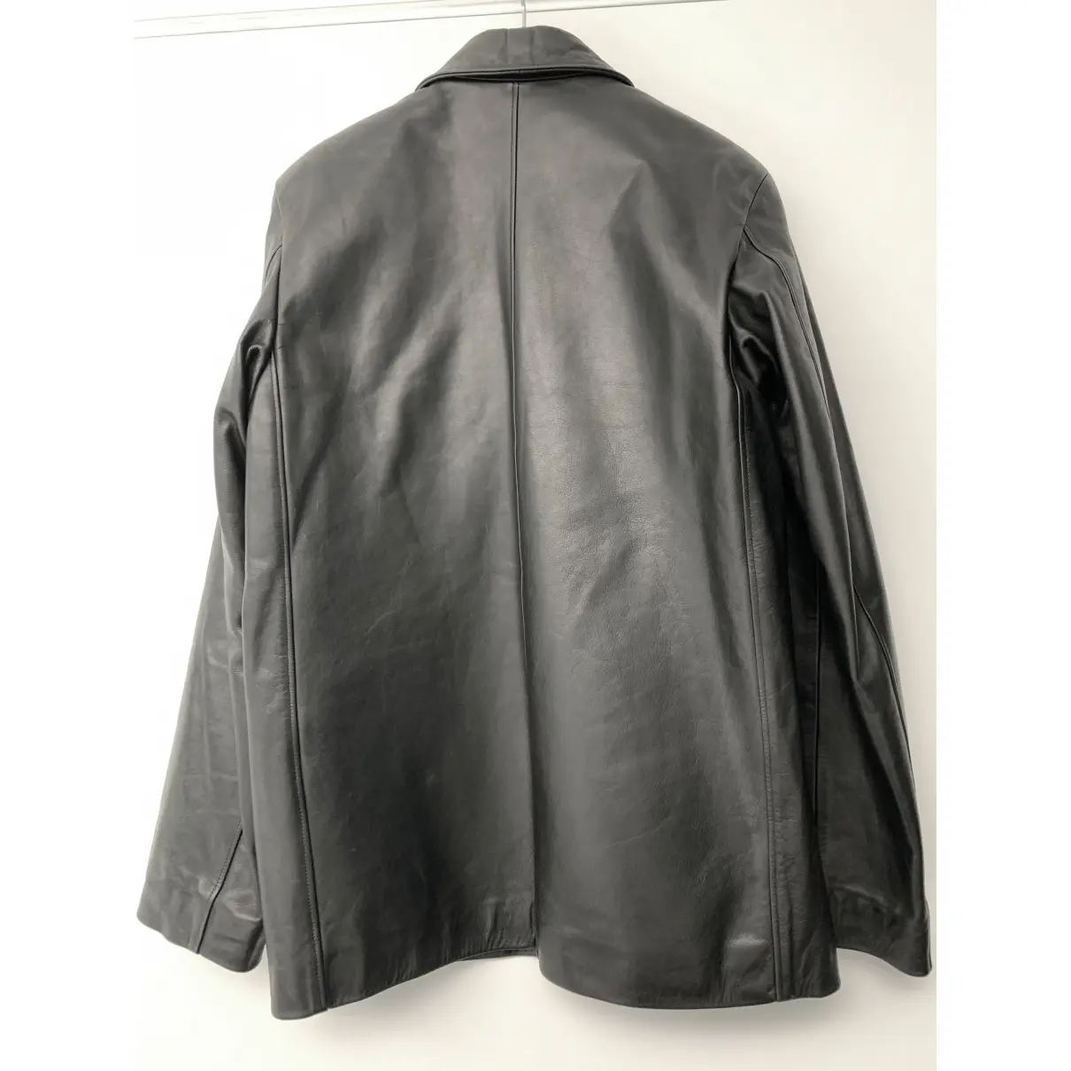 Buy Agnès B. Leather coat online - Vintage
