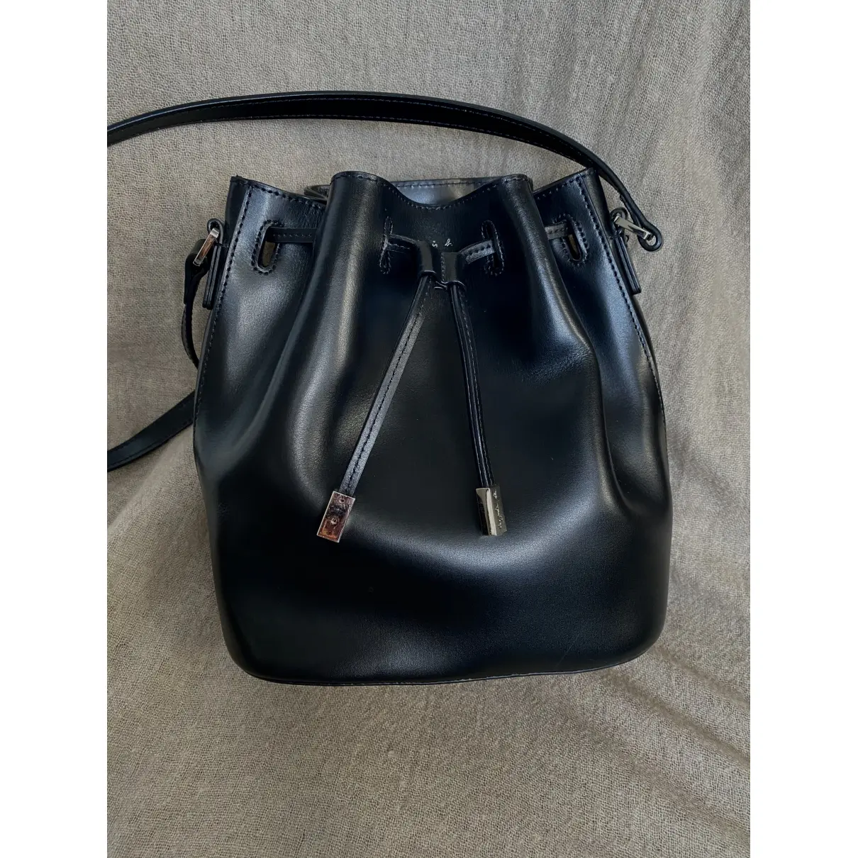 Leather handbag Agnès B.