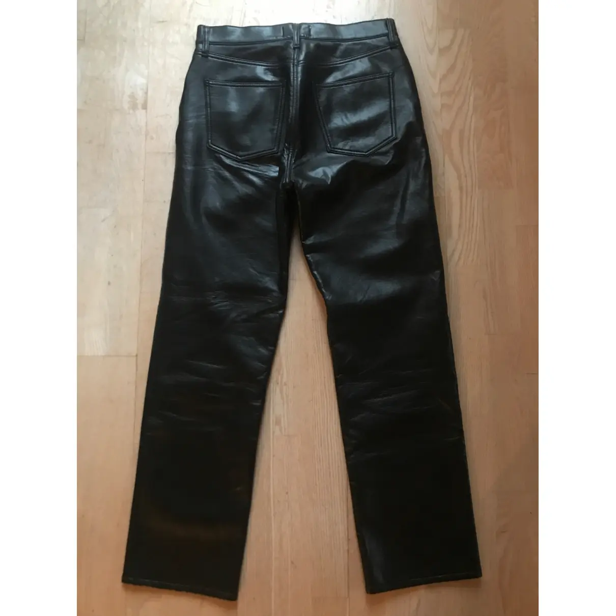 Buy Agolde Leather straight pants online