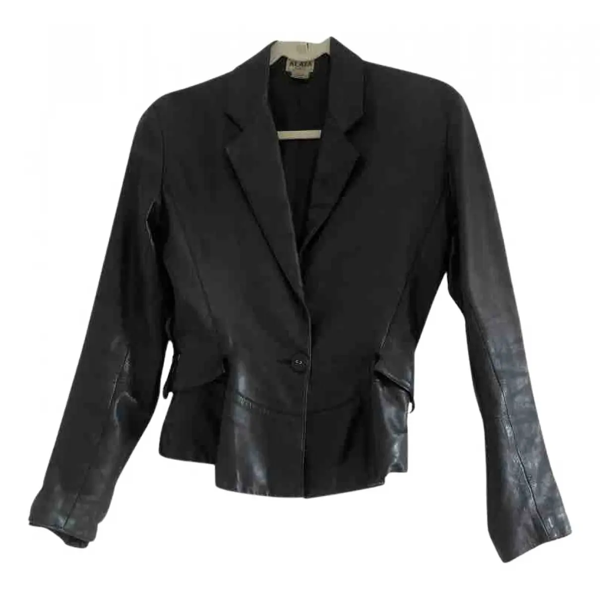 Leather biker jacket Alaïa - Vintage