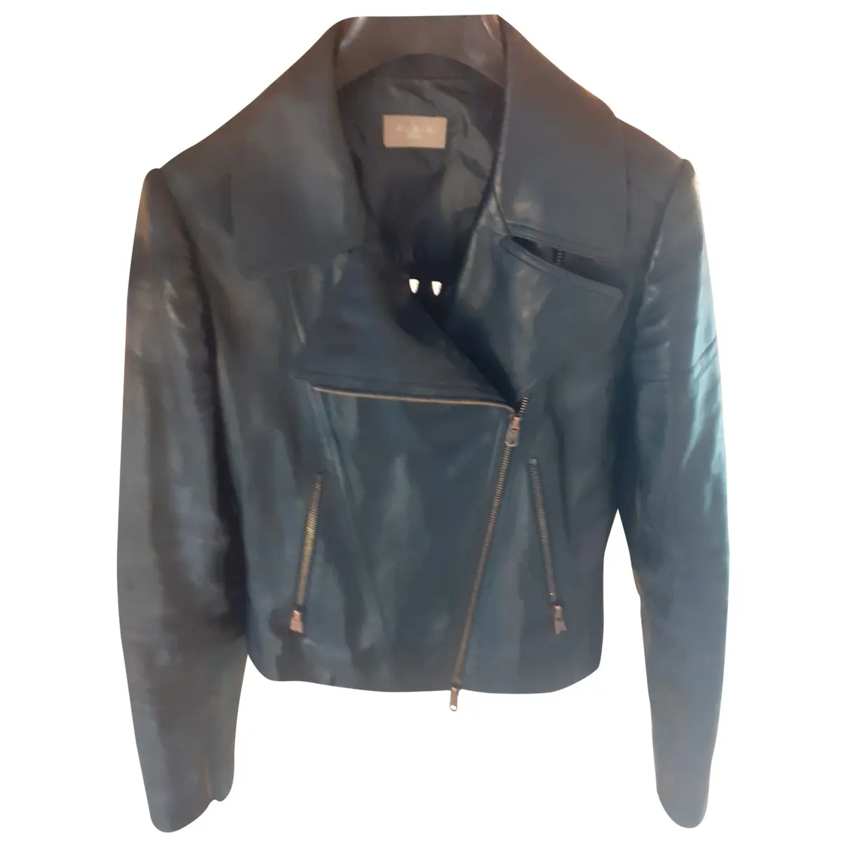 Leather biker jacket Alaïa