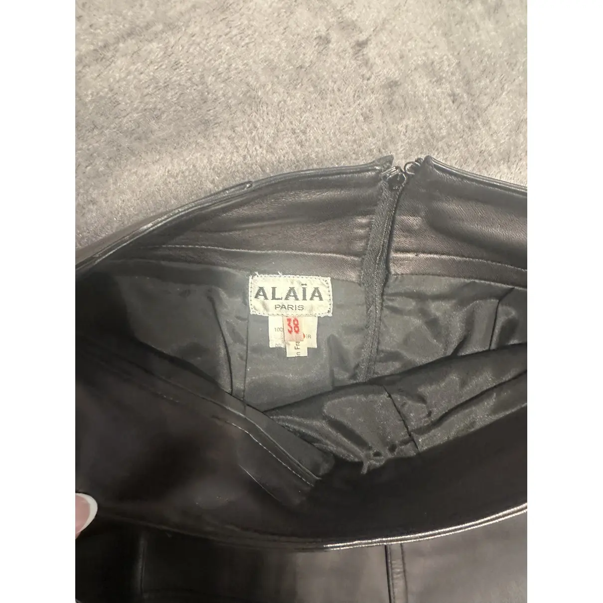Leather jacket Alaïa