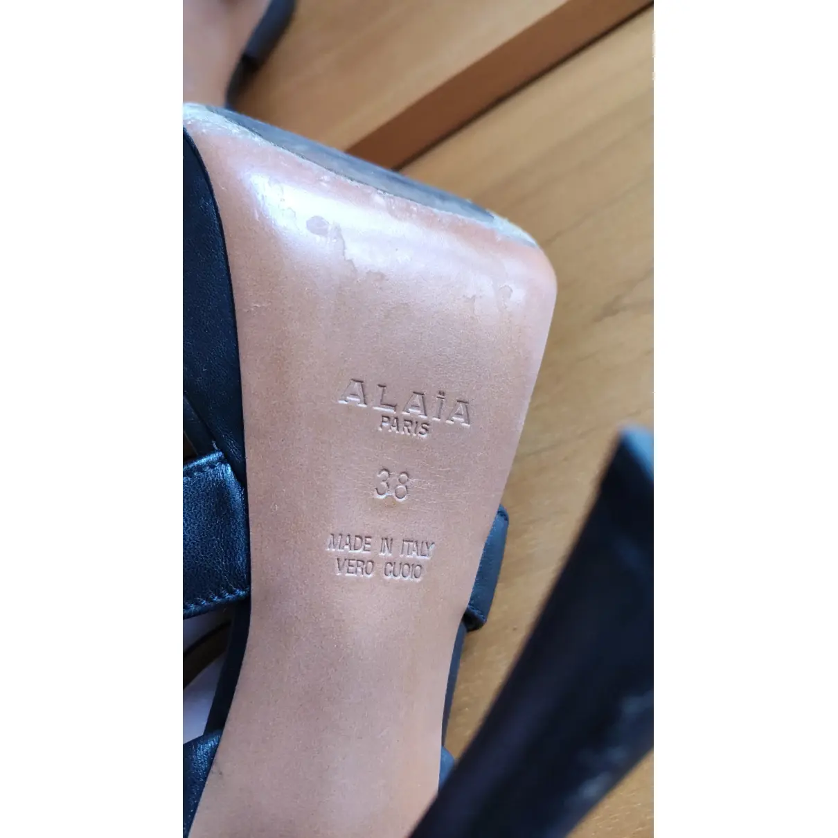 Leather sandals Alaïa