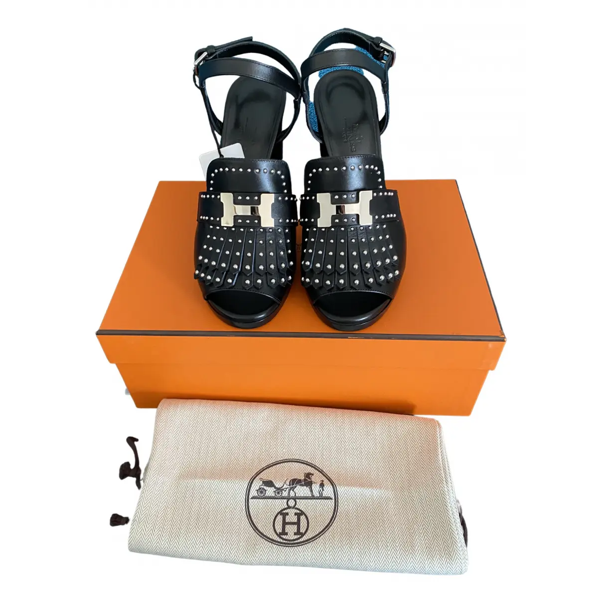 Alésia leather sandal Hermès