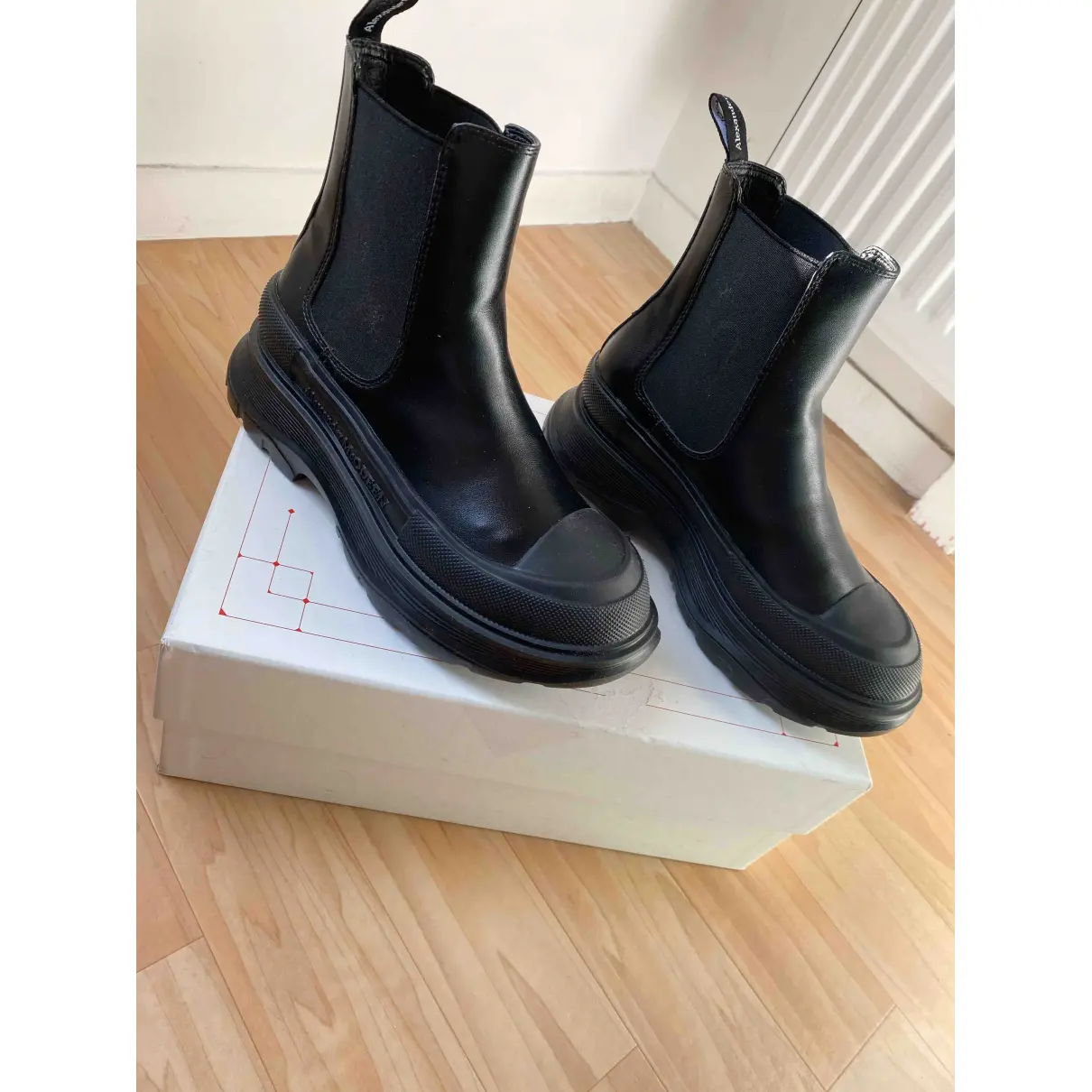 Buy Alexander McQueen Leather ankle boots online