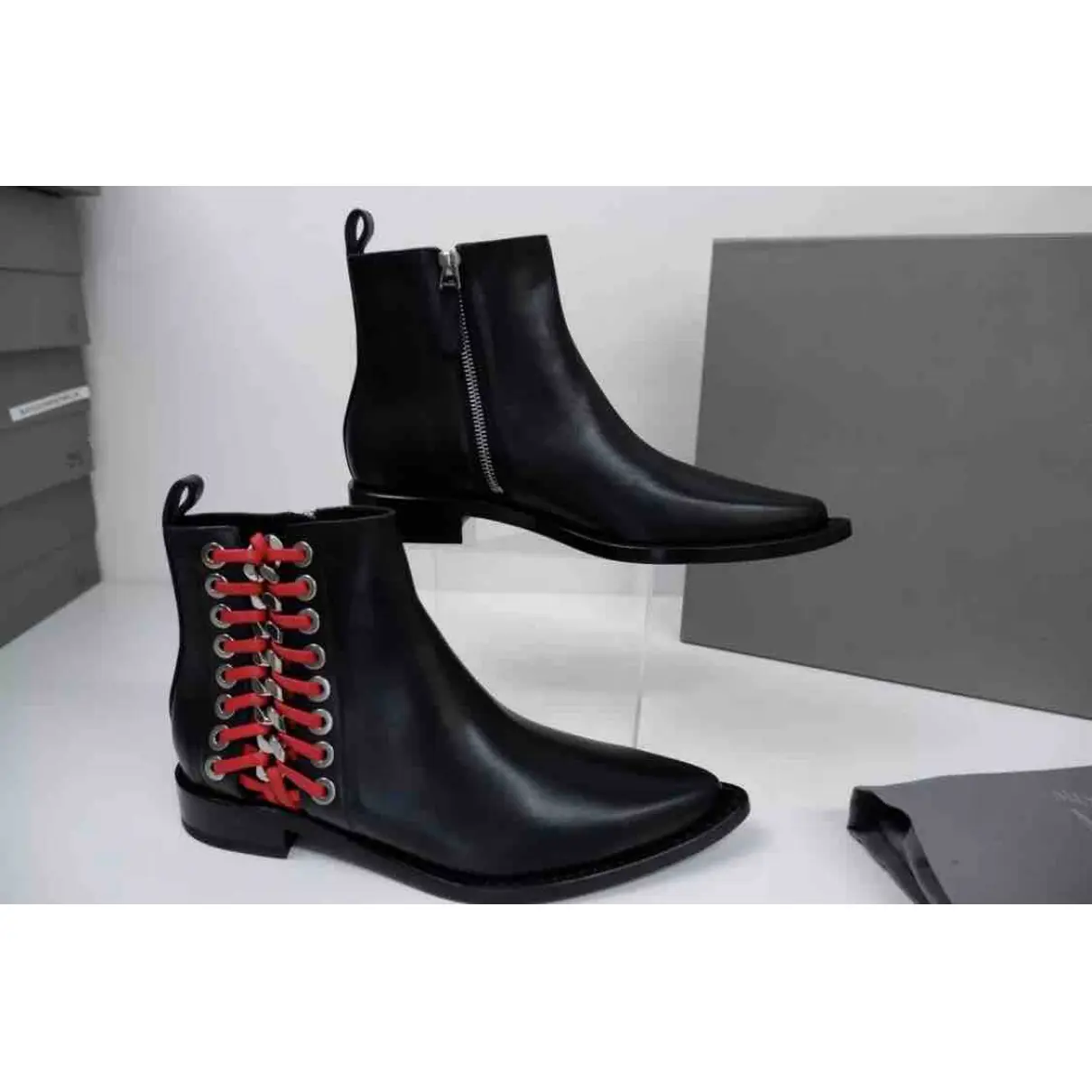 Leather ankle boots Alexander McQueen
