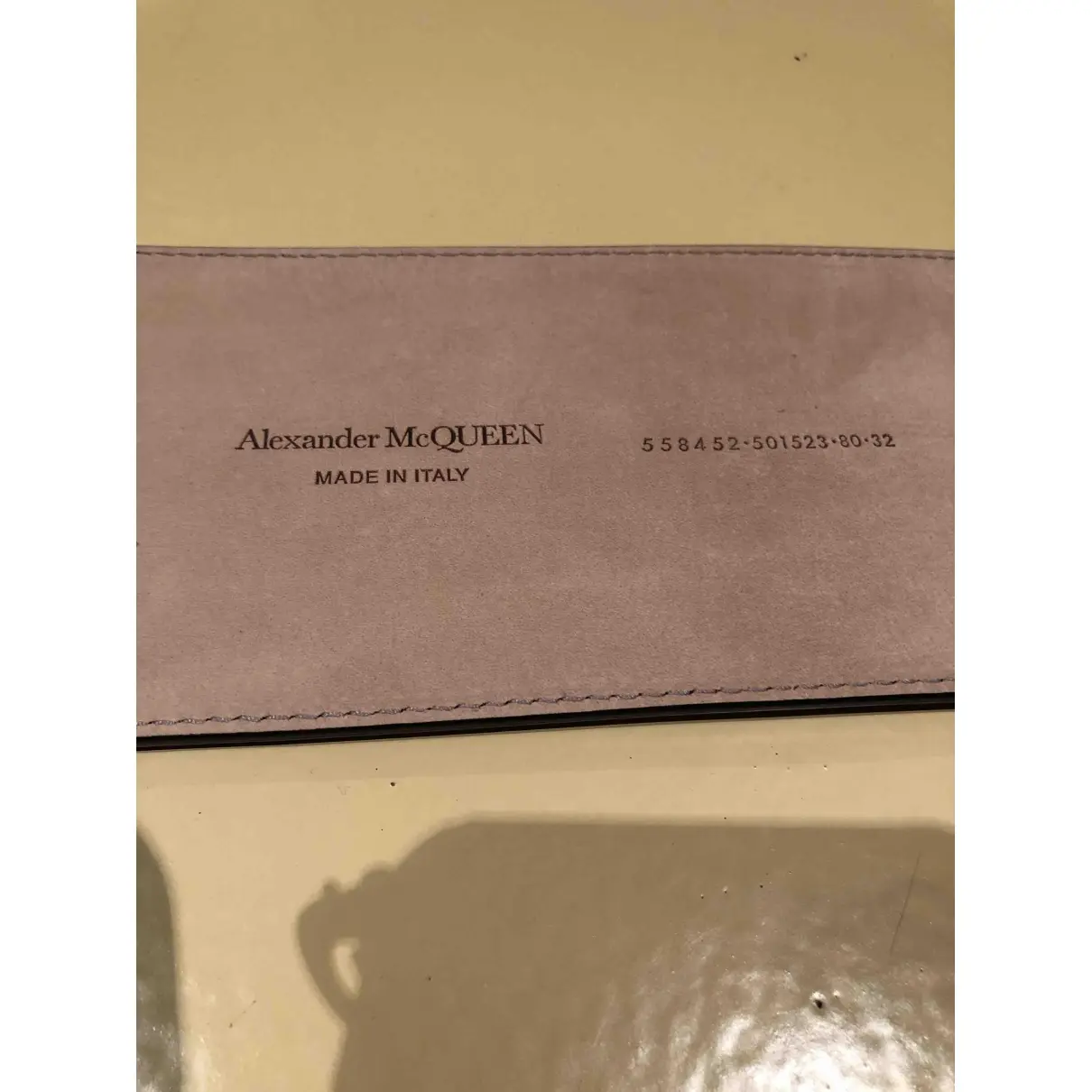 Leather belt Alexander McQueen