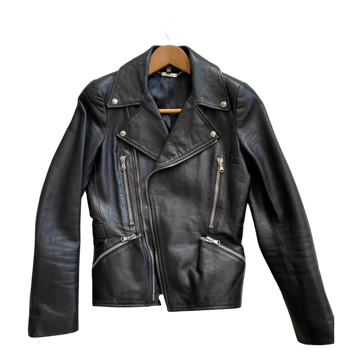 Leather biker jacket Alexander McQueen