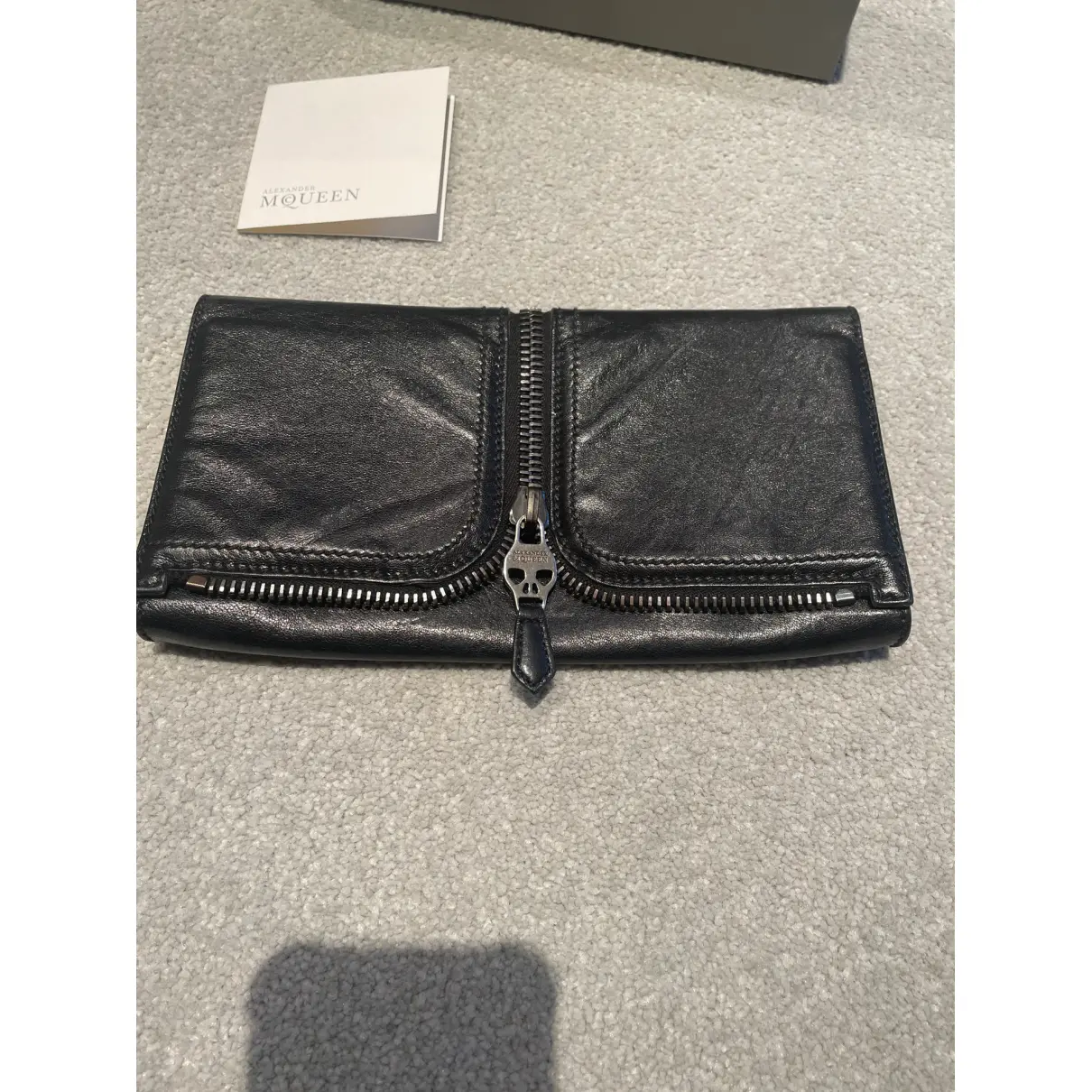 Buy Alexander McQueen Leather clutch bag online