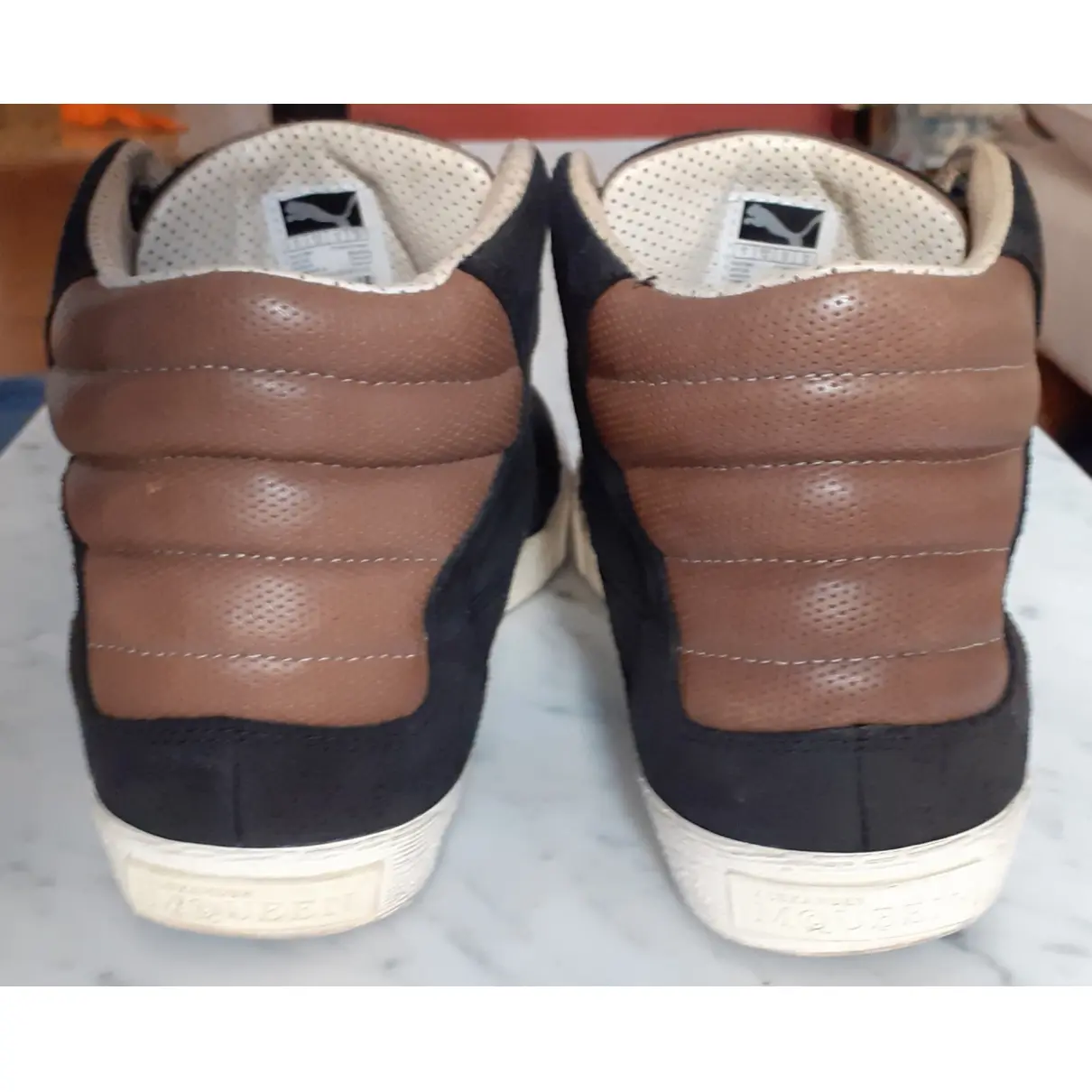 Leather high trainers Alexander McQueen For P