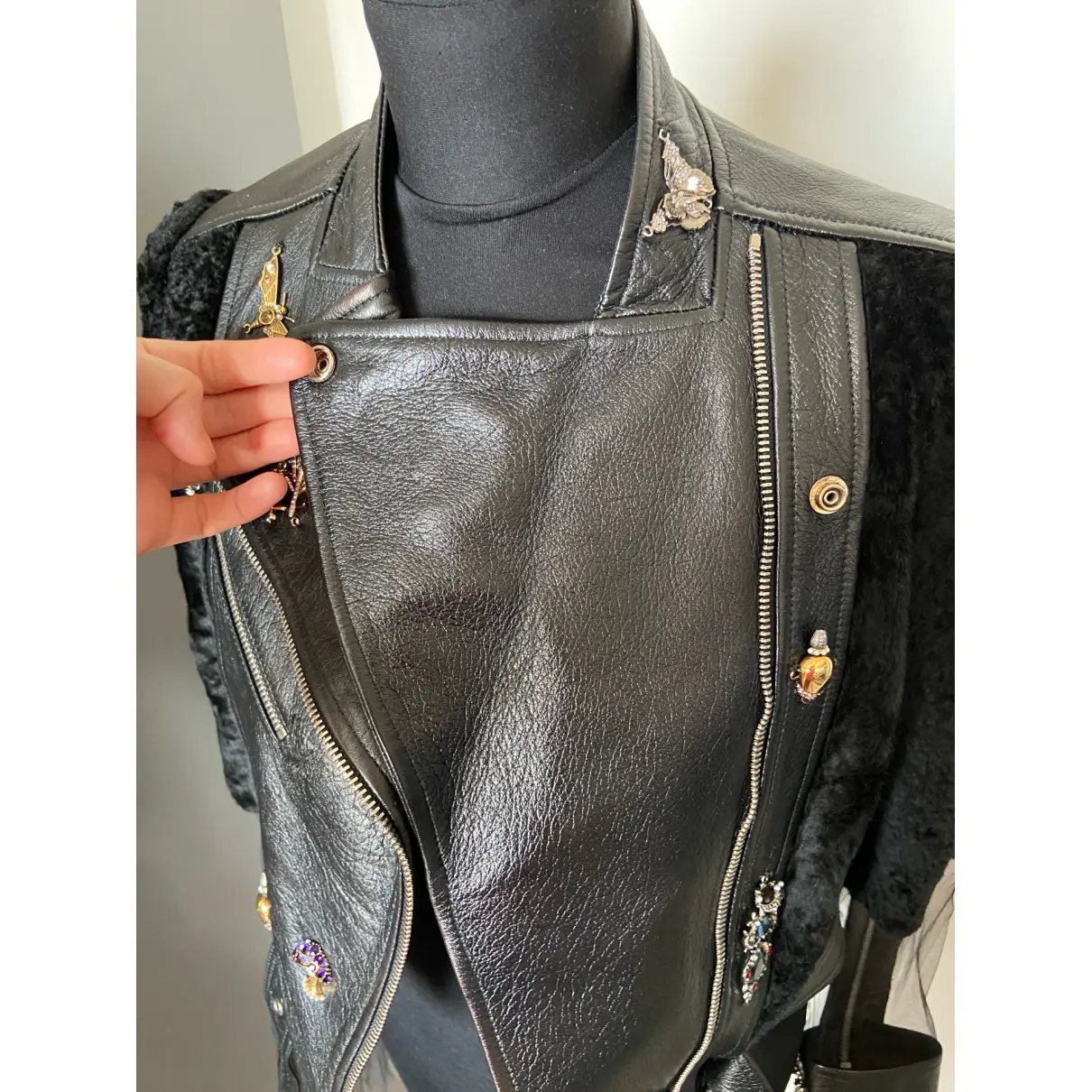 Leather jacket Alexander McQueen