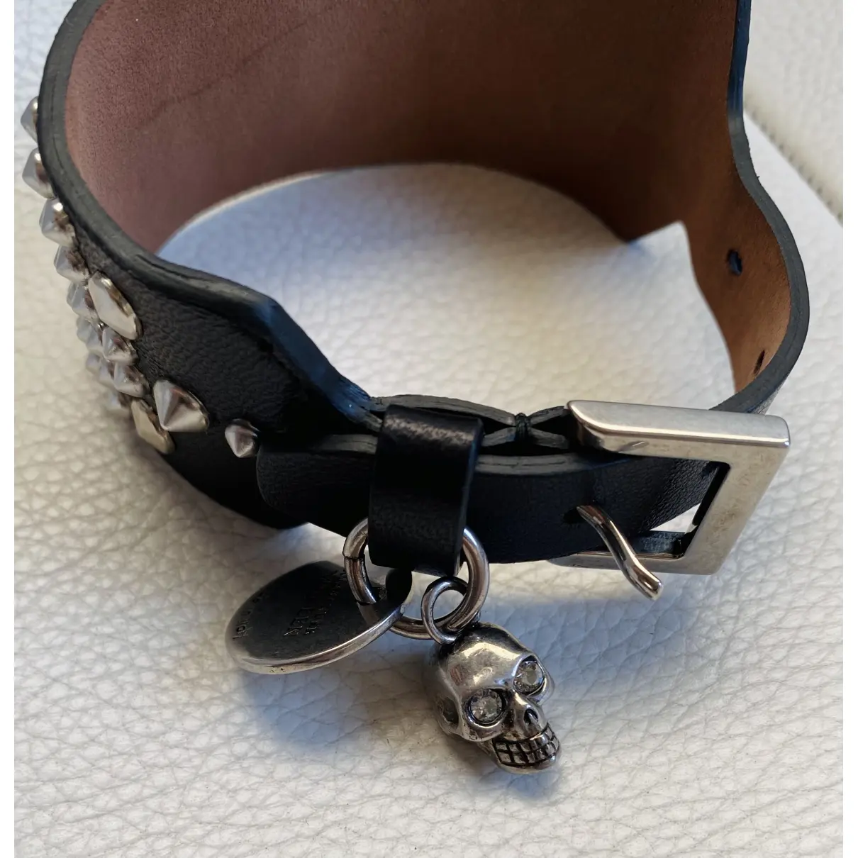 Buy Alexander McQueen Leather jewellery online