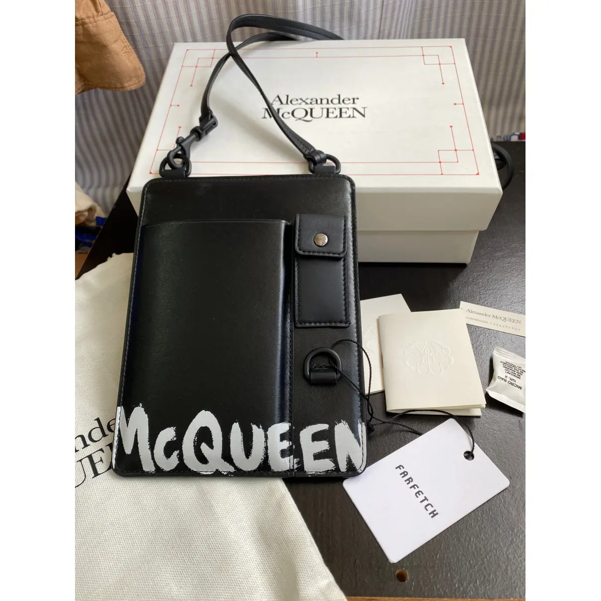 Leather small bag Alexander McQueen