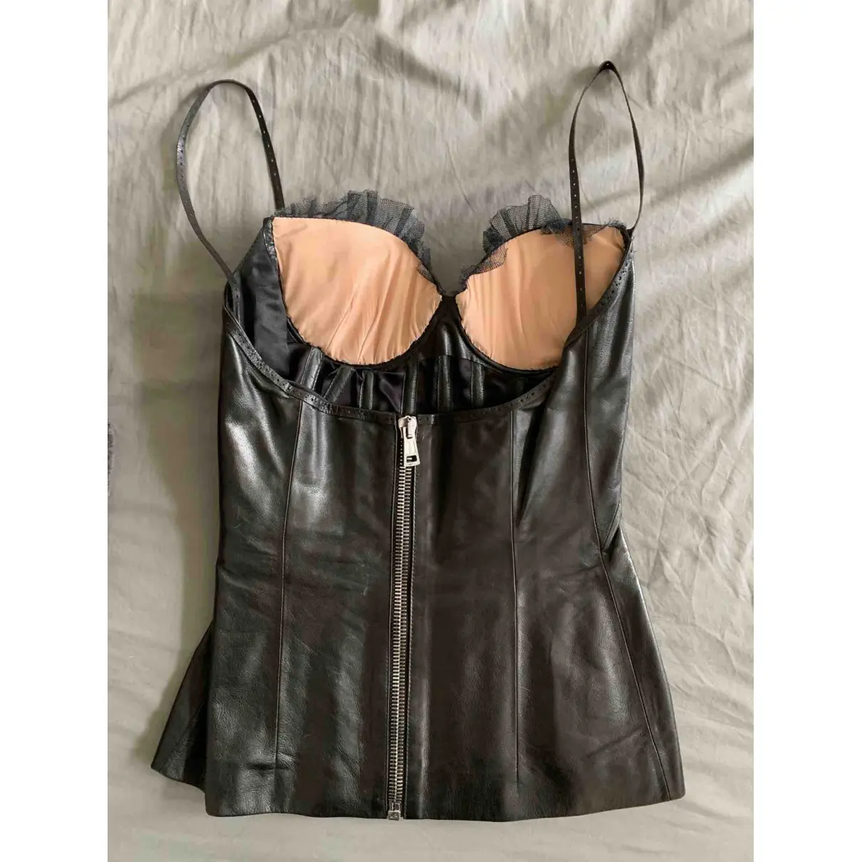 Buy Alexander McQueen Leather corset online - Vintage