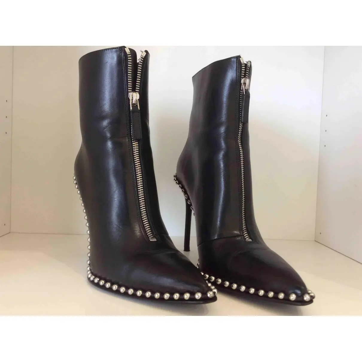 Buy Alexander Wang Leather ankle boots online