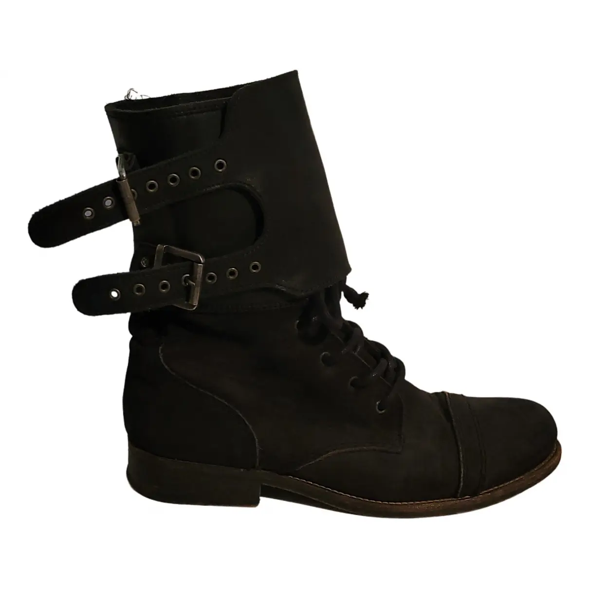 Leather lace up boots All Saints