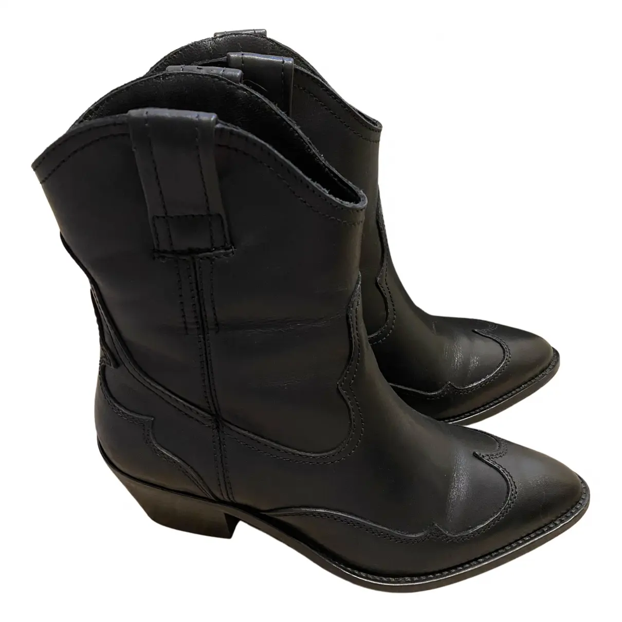 Leather western boots All Saints