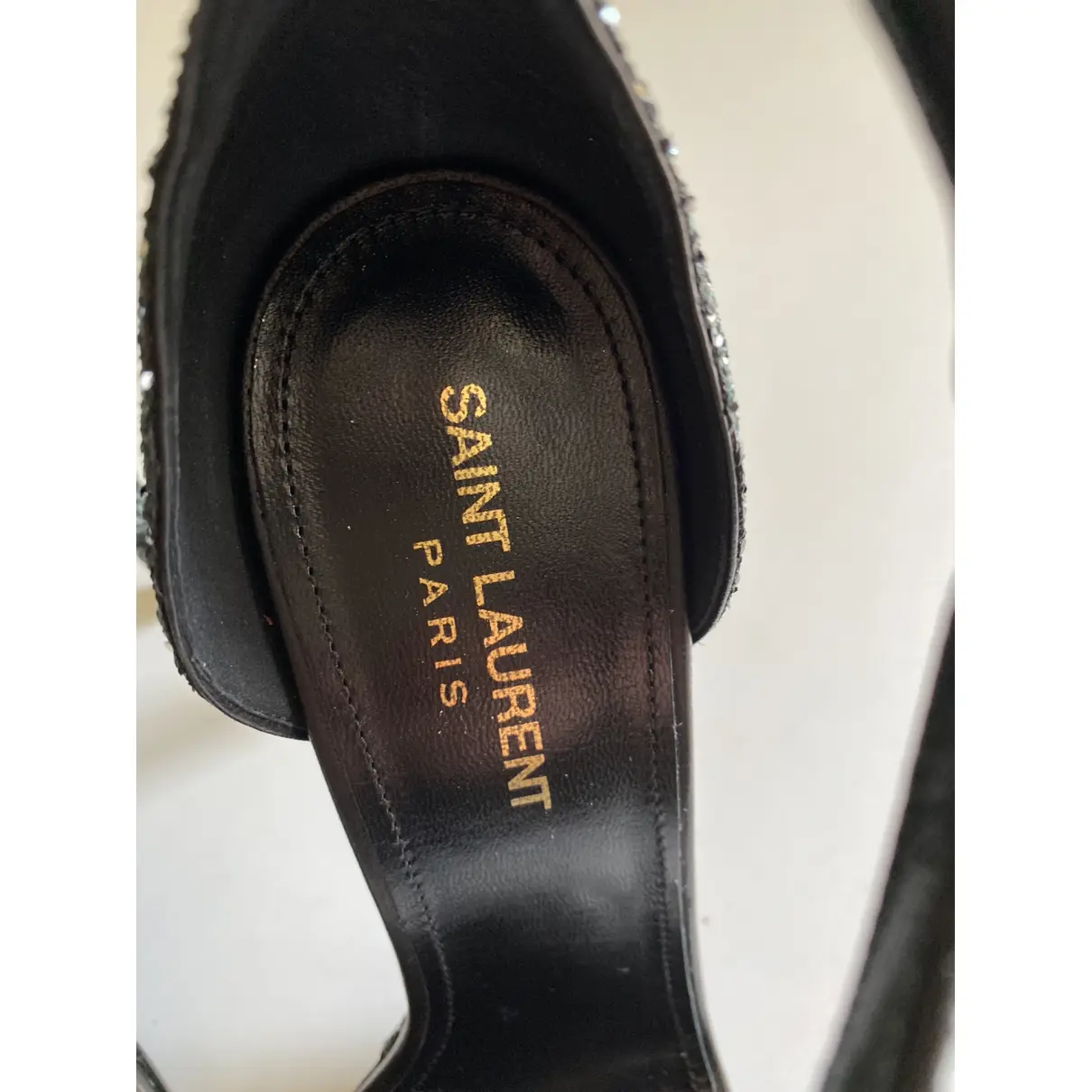 Amber leather sandals Saint Laurent